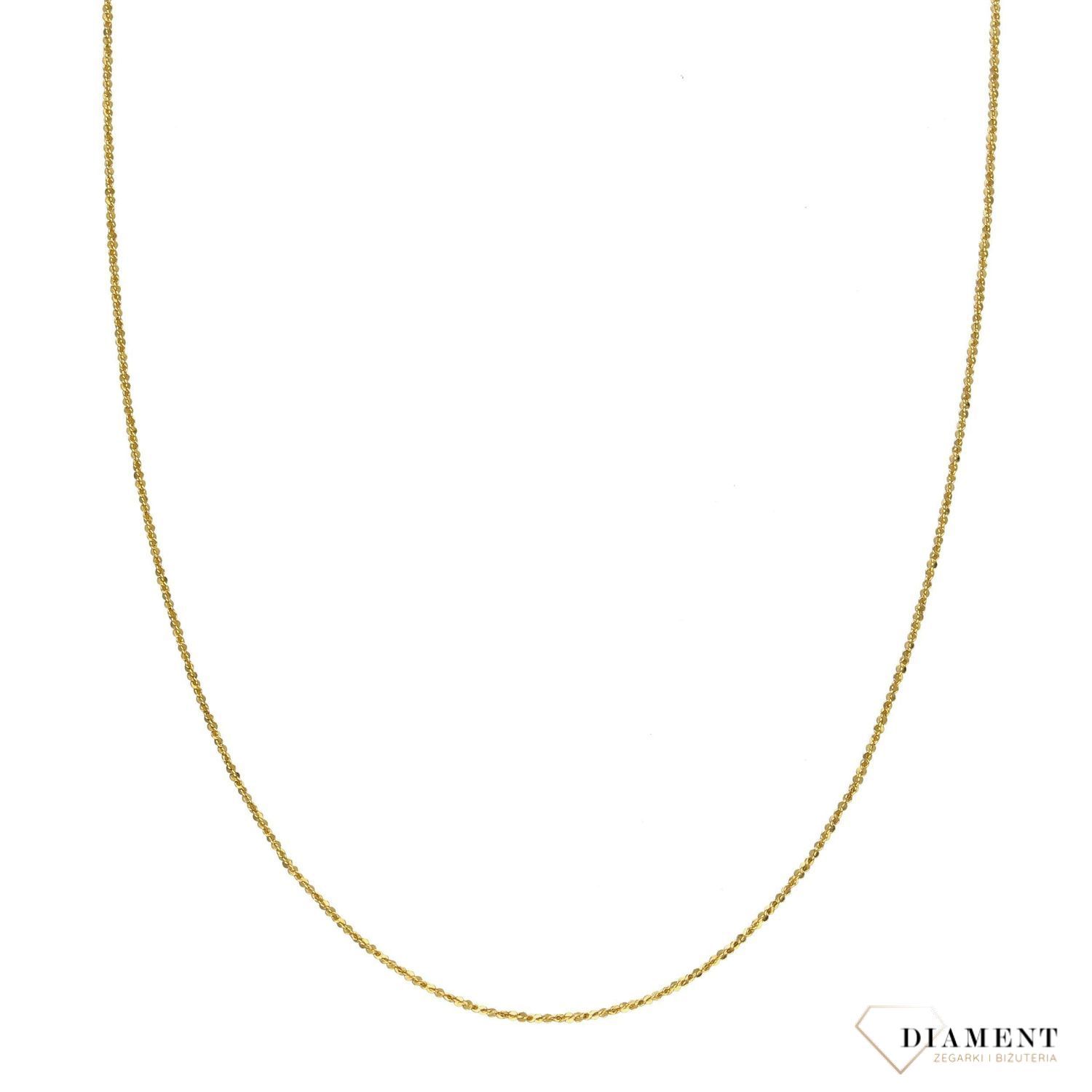 Złoty łańcuszek 333 o szerokości 1 mm DIA-LAN-1433-333 1mm (2).jpg